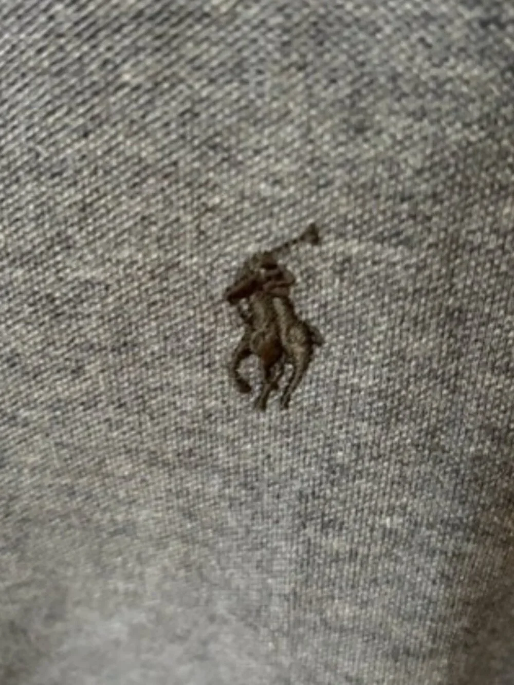 Polo Ralph Lauren Heather Gray Polo Shirt Short Sleeve Preppy Cotton Men's Large